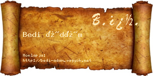 Bedi Ádám névjegykártya